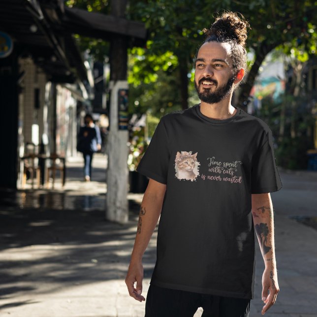 Zeit, die mit Katzen verbracht wird, Niedliches Ca T-Shirt (Von Creator hochgeladen)