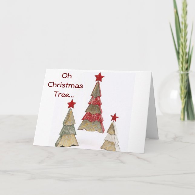 ZEIT, EIN CAROL ZU SEIN, ODER ZWEI.. NUR WEIHNACHT KARTE (Vorderseite)