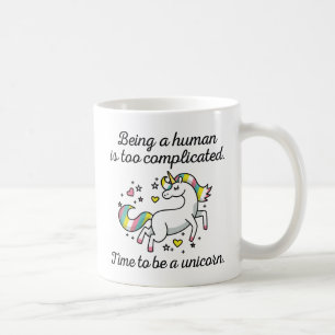 Zeit, ein Einhorn zu sein Kaffeetasse