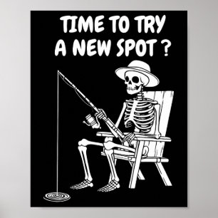 Zeit, einen neuen Ort auszuprobieren Lustiges Ange Poster