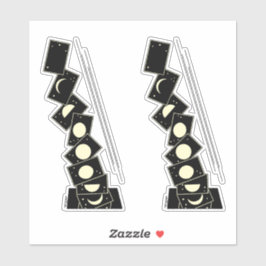 Zeit fällt durch ein Loch Aufkleber