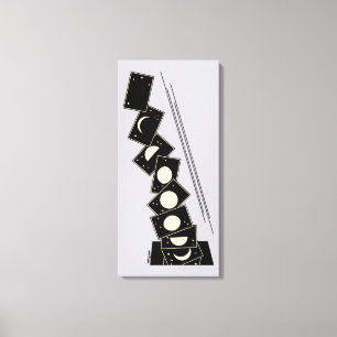 Zeit fällt durch ein Loch Leinwanddruck