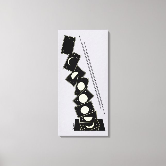 Zeit fällt durch ein Loch Leinwanddruck (Vorderseite)