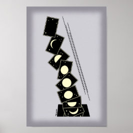 Zeit fällt durch ein Loch Poster