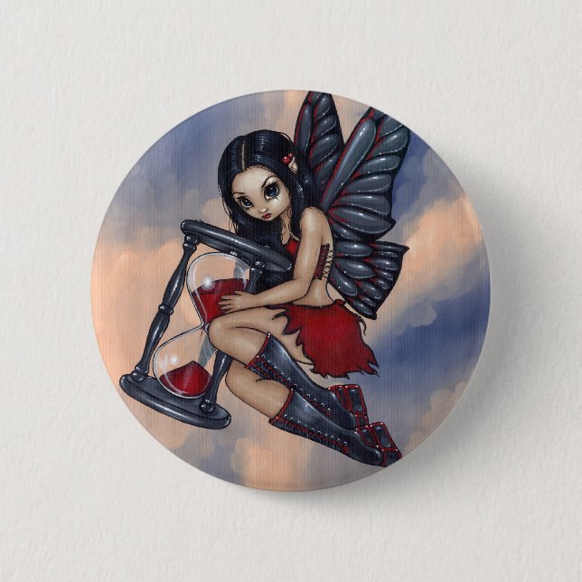 "Zeit fliegt" Knopf Button (Vorderseite)