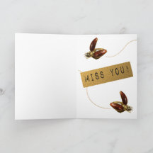 Zeit Fliegt Miss You Card