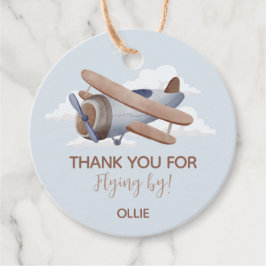 Zeit Fliegt Vintage Reise Geburtstag Geschenkanhänger