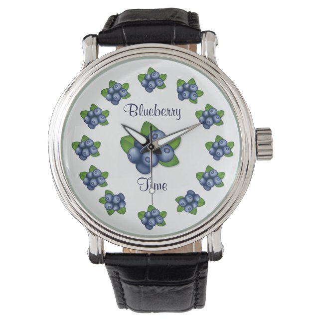 Zeit für Blueberry Armbanduhr (Vorderseite)
