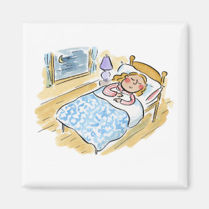 Zeit für das Bett Magnet