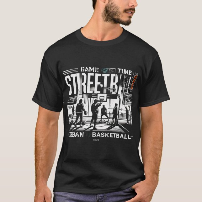 Zeit für das Streetball-Spiel Urban Basketball T-Shirt (Vorderseite)