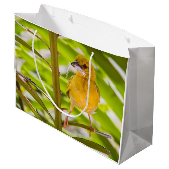 Zeit für den Bau des Nests Große Geschenktüte (Rückseite Schrägansicht)