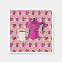 Zeit für den Kaffee Serviette