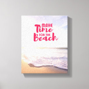 Zeit für den Strand Leinwanddruck