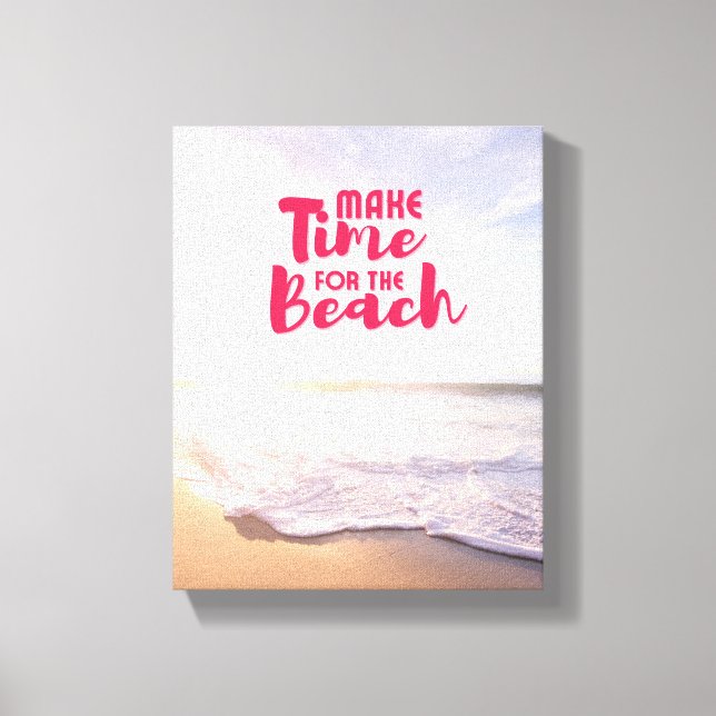 Zeit für den Strand Leinwanddruck (Vorderseite)