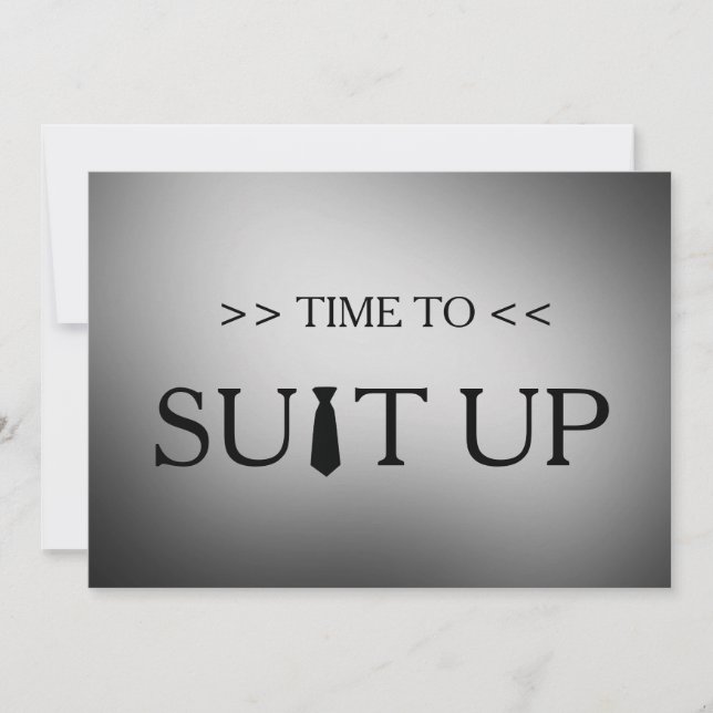 Zeit für die Einladung zu einem weißen Hintergrund (Vorderseite)