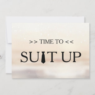 Zeit für die Einladung zu einem weißen Hintergrund