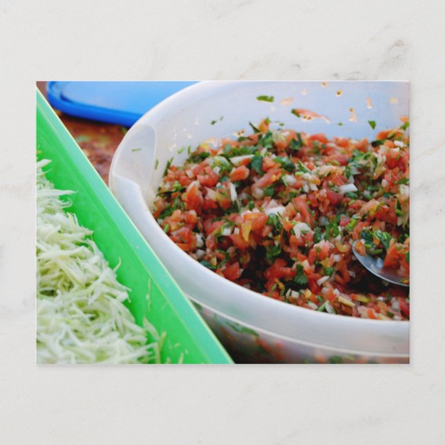 Zeit für die Postkarte für Fische (Vorderseite)