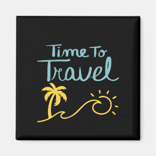 Zeit für die Reise nach Strand Magnet