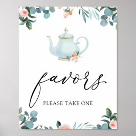 Zeit für die Unterschrift der Tea Favorits Poster