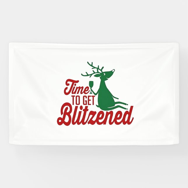 Zeit für die Weihnachtsfeier Banner (Horizontal)