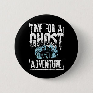 Zeit für ein Geisterabenteuer - Halloween Spooky P Button