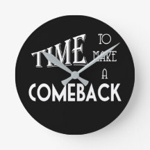 Zeit für eine Comeback-Wall-Uhr