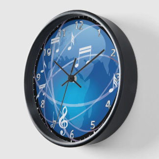 Zeit für eine musikalische Welt Uhr
