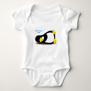 Zeit für einen NickerchenPenguin Baby Strampler