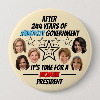 Zeit für einen weiblichen Präsidenten Button