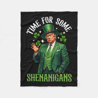 Zeit für einige Shenanigans Funny St Patricks Day  Fleecedecke