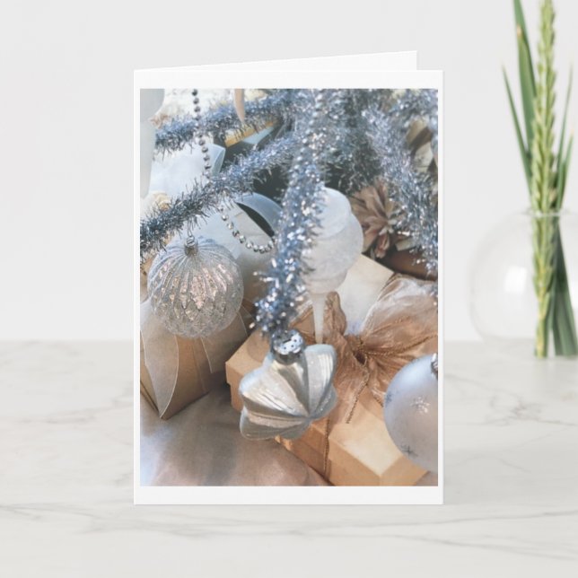 **ZEIT FÜR FAMILIEN UND FREUNDE** CHRISTMAS KARTE (Vorderseite)