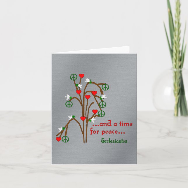 Zeit für Frieden Karte (Vorderseite)