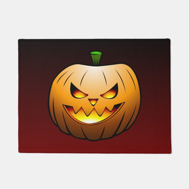 Zeit für Halloween mit Jack O'lantern Fußmatte (Vorderseite)