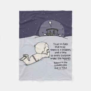 Zeit für jeden Zweck Fleecedecke