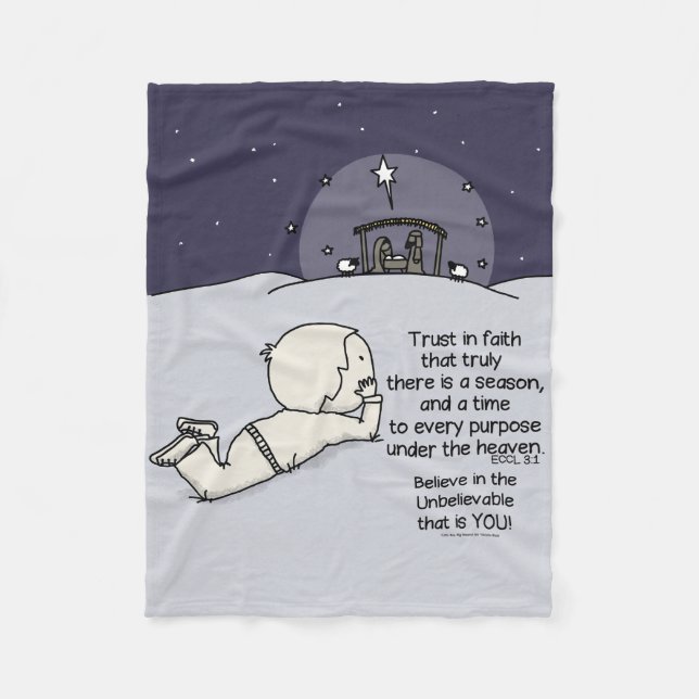 Zeit für jeden Zweck Fleecedecke (Vorderseite)