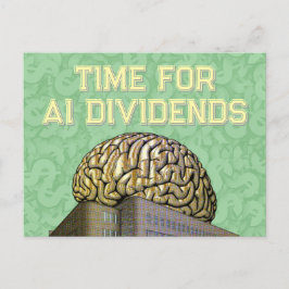 Zeit für KI-Dividenden Postkarte