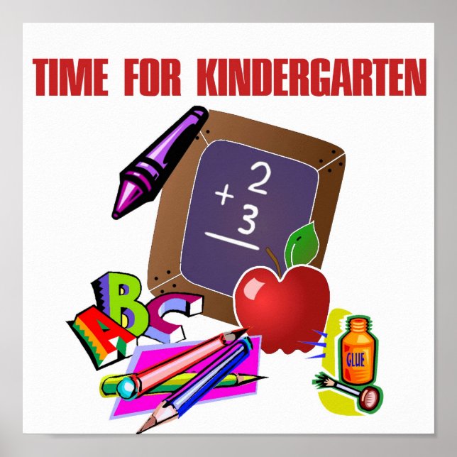 ZEIT FÜR KINDERGARTEN-Plakat Poster (Vorne)