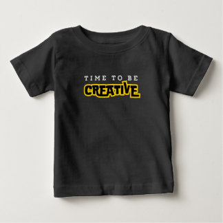 Zeit für kreative motivierend Typografie Baby T-shirt
