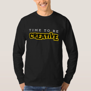 Zeit für kreative motivierend Typografie T-Shirt