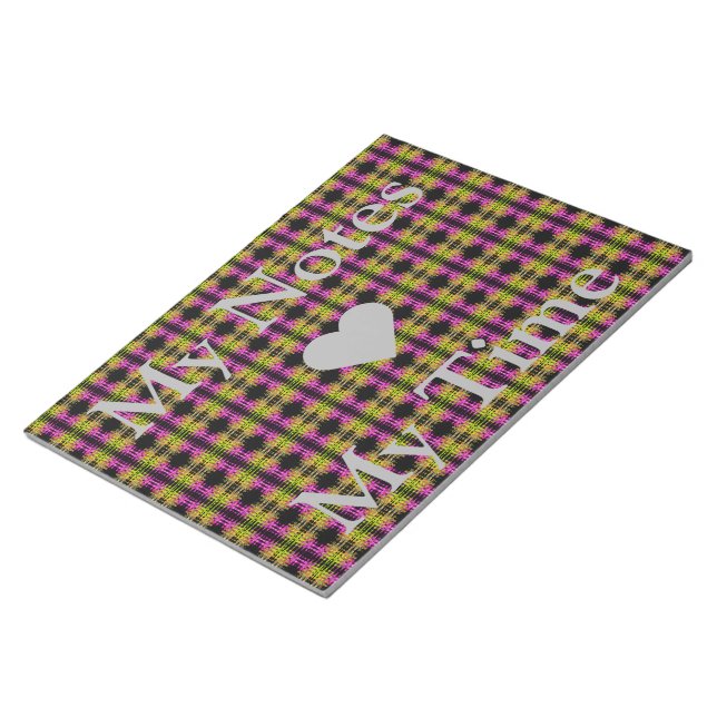 Zeit für meine Notizen Schönes Design der Wasserfa Notizblock (angewinkelt)