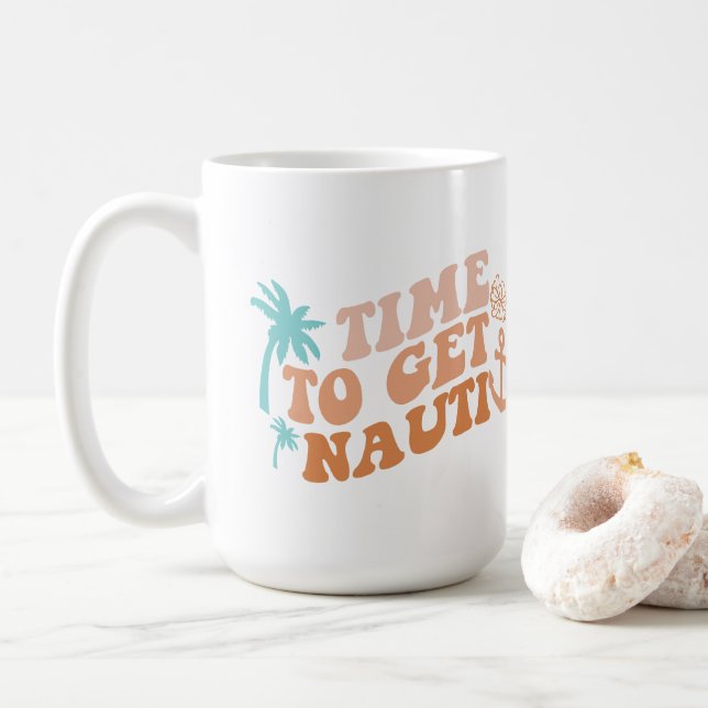 Zeit für Nauti Kaffeetasse (Mit Donut)