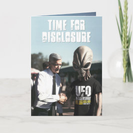 Zeit für Offenlegung ALT Geburtstagskarte Feiertagskarte