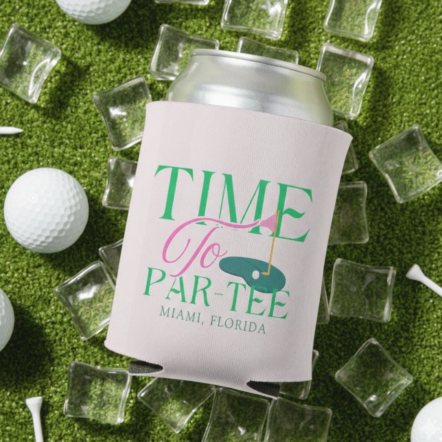 Zeit für Par-Tee-Spaß: Golf-Themen-Junggesellinnen Dosenkühler (Time to Par-Tee Golf Bachelorette Napkins)