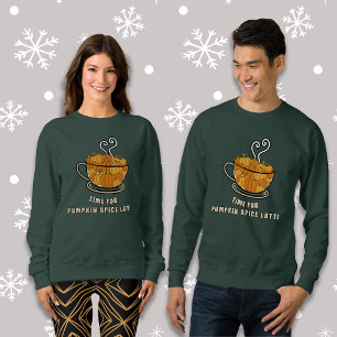 Zeit für Pumpkin Gewürz Latte Men Sweatshirt