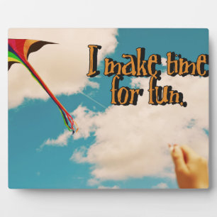 Zeit für Spaß Fotoplatte