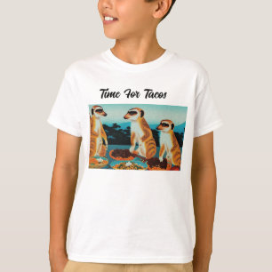 Zeit für Tacos Meerkat Style, Kids Tshirt