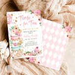 Zeit für Tea Baby Dusche Einladung Tee Party Brech<br><div class="desc">Teethematische Party Einladung für Ihre perfekte Feier.</div>