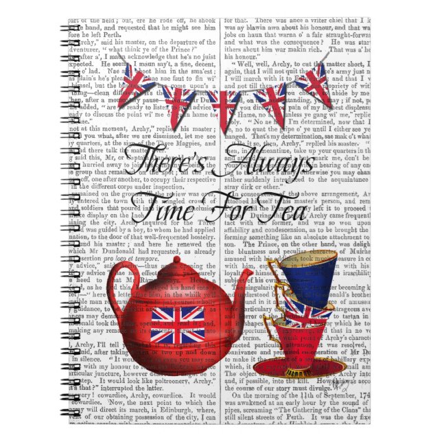 Zeit für Tee 2 Notizblock (Vorderseite)