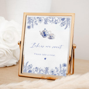 Zeit für Tee-Baby-Dusche Babys sind süß Poster