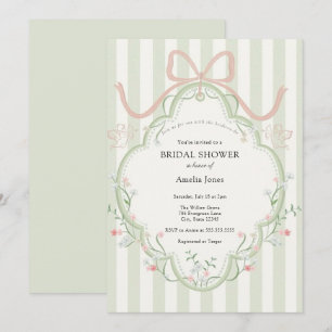 Zeit für Tee-Brautparty-Wildblume Einladung